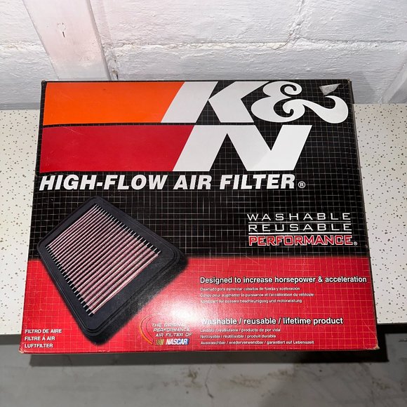 K&N High flow air filter - Picture 1 of 2